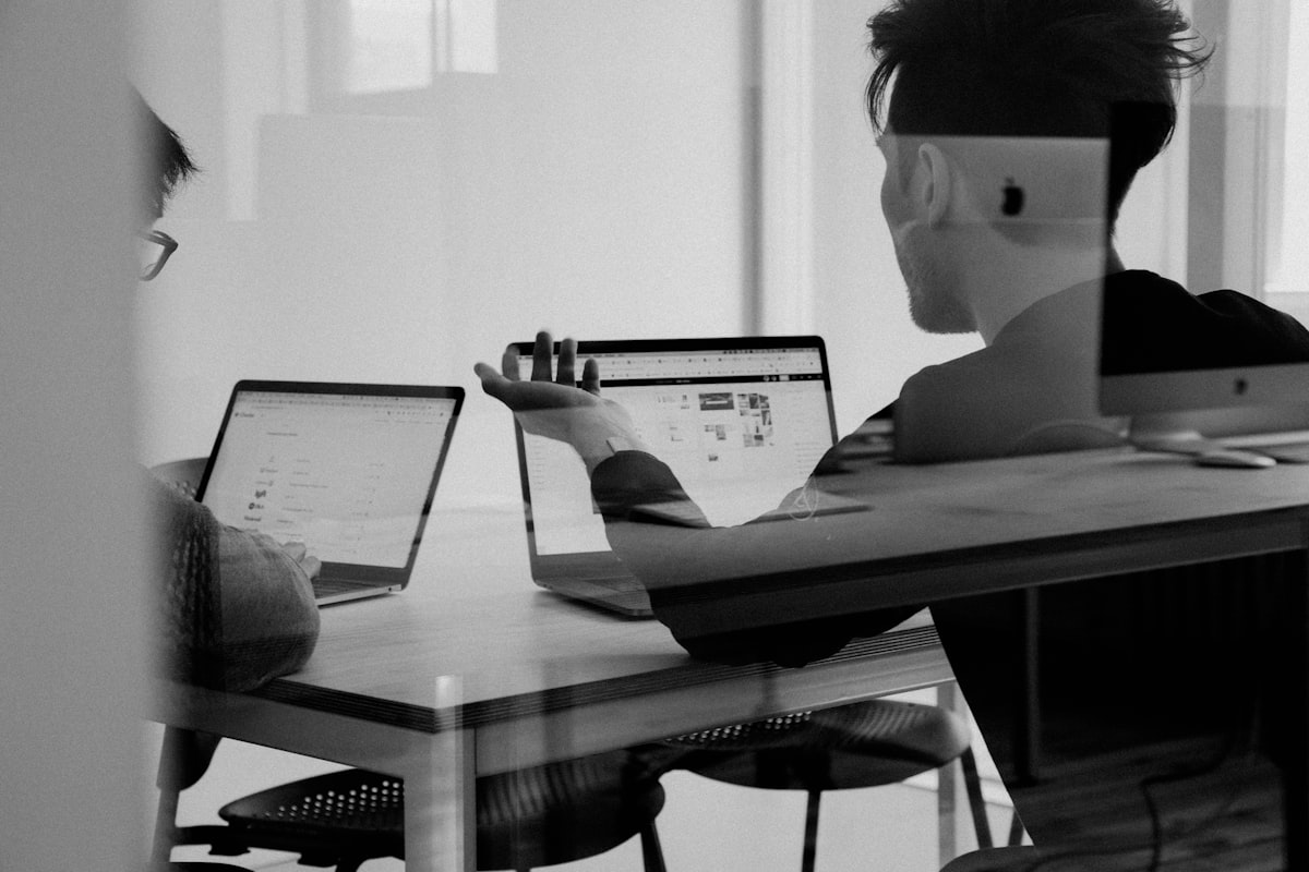 Customer support professional assisting a client